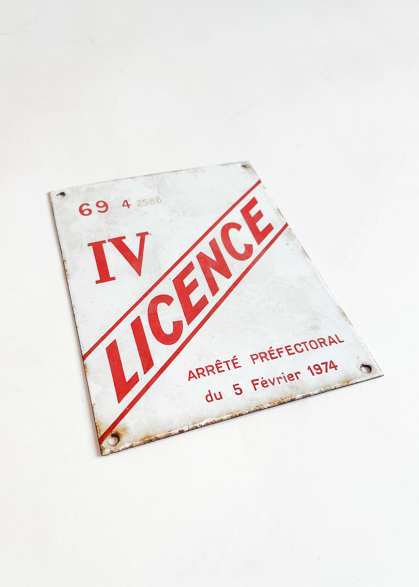 1970s French Enamel Parking Sign