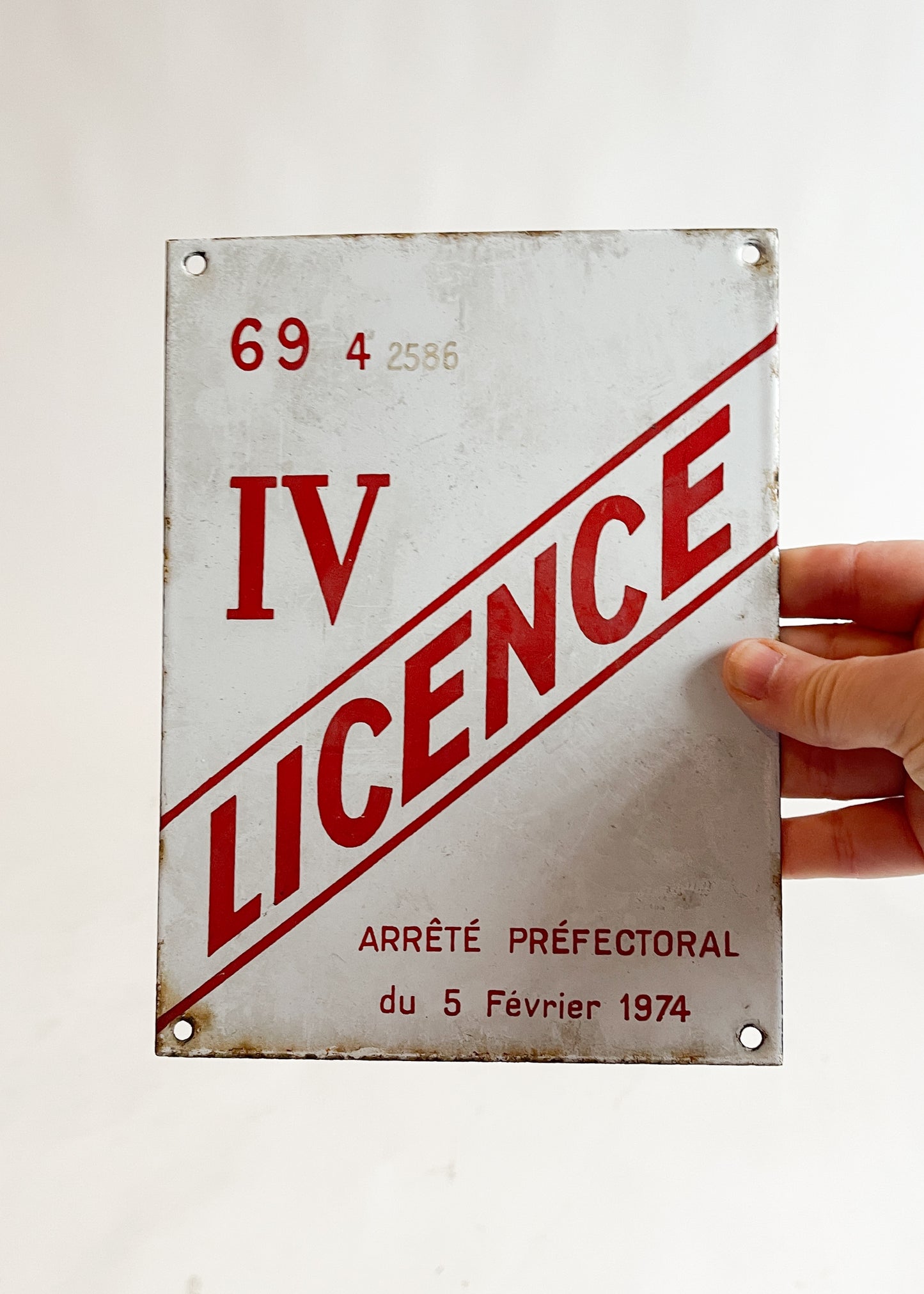 1970s French Enamel Parking Sign