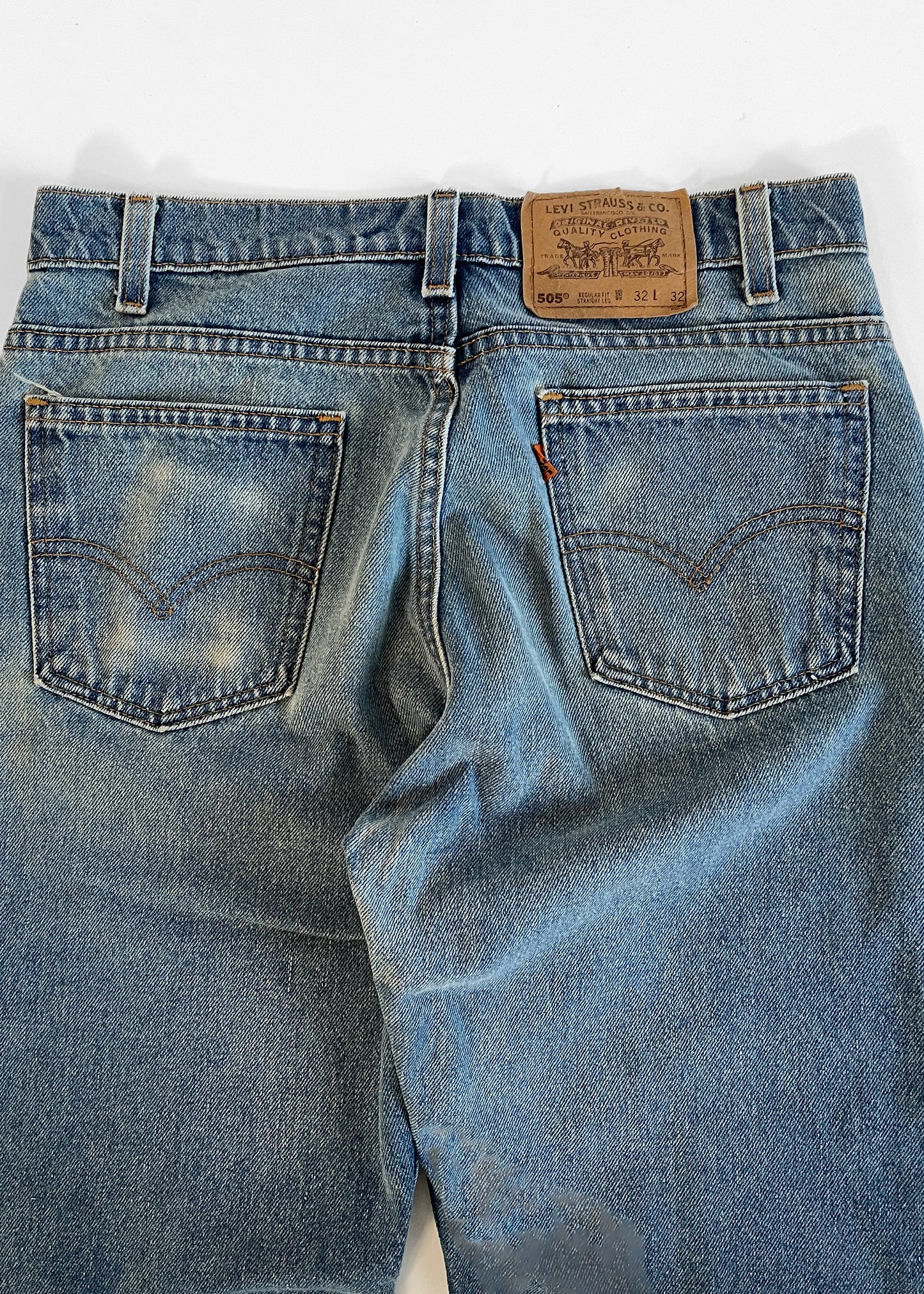 1980s Levi's 505 Orange Tab Jeans