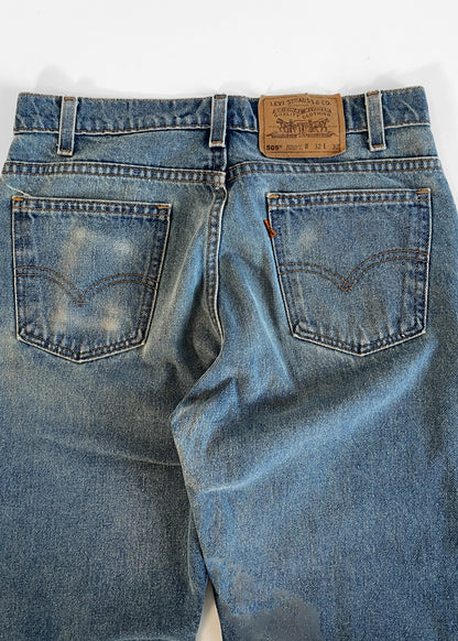 1980s Levi's 505 Orange Tab Jeans
