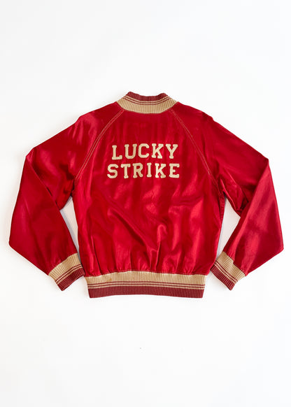 Vintage 1930s Lucky Strike Satin Jacket