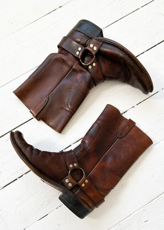 Vintage 1960s Harness Boots