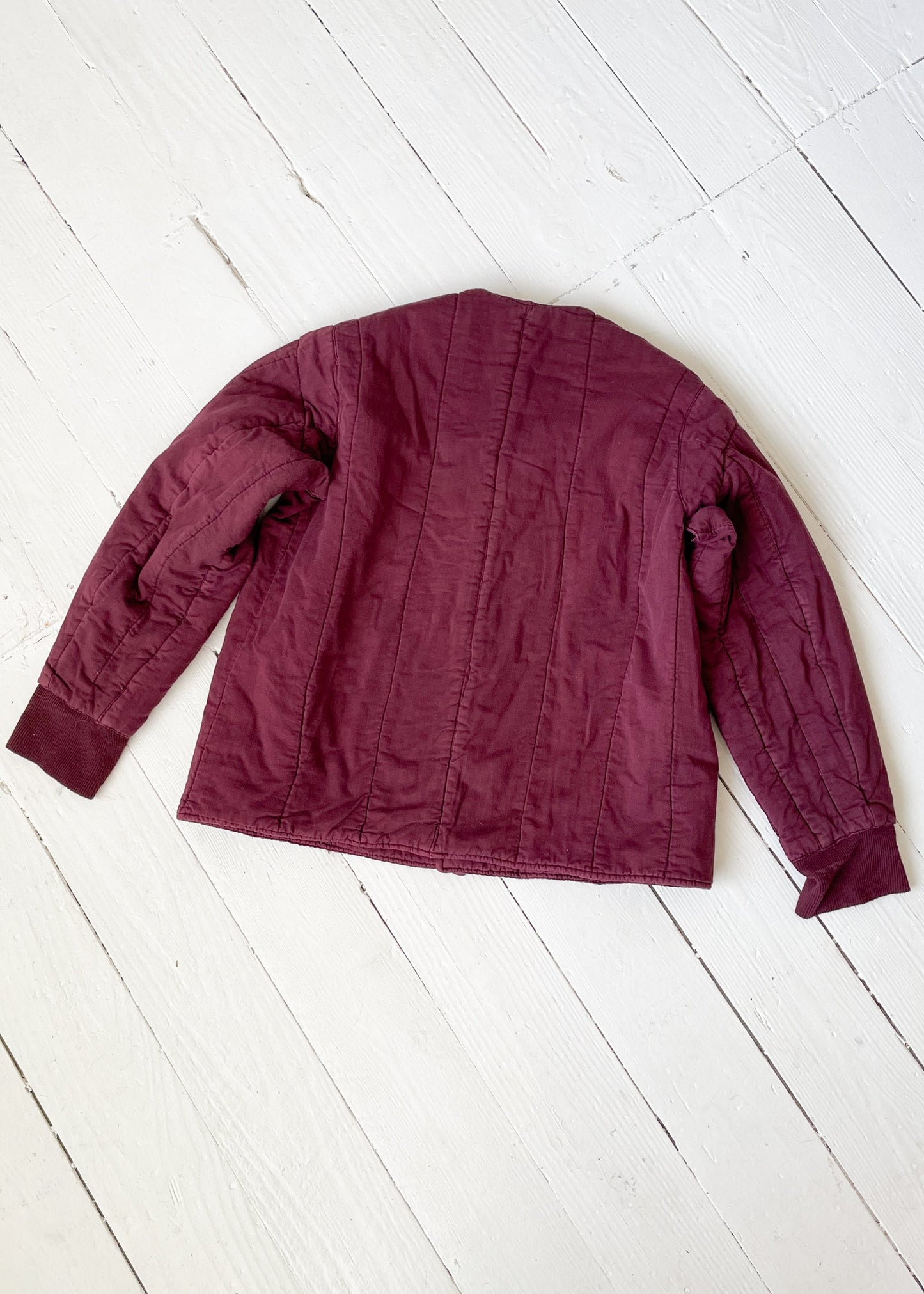 Vintage Aubergine Dyed Cotton Liner Jacket